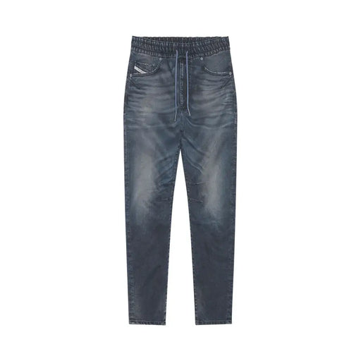 Délavé foncé Diesel Jean pour homme avec taille élastiquée à cordon, délavage subtil, en lyocell de coton stretch