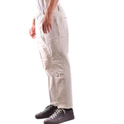 Dondup Pantalon chino beige en coton pour homme, avec de multiples poches et une coupe décontractée idéale pour une tenue casual.
