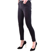 Dondup women black high-waisted skinny jeans with sleek fit and subtle fading at the thighs for fall winter
