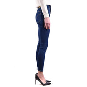 Dondup Jean en denim de coton bleu foncé pour femme, à la texture classique et aux détails de couture discrets.
