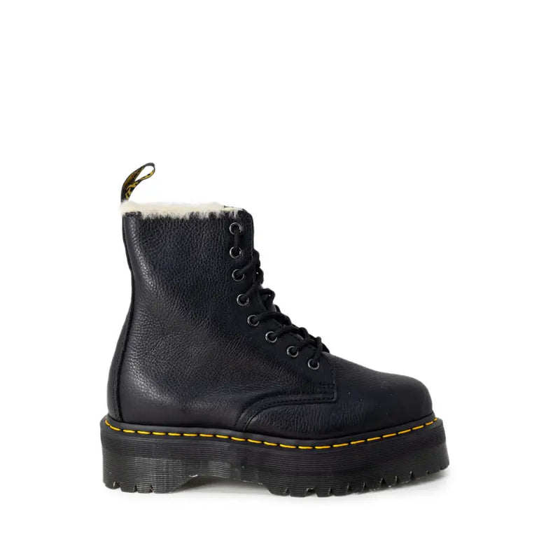 Dr. Martens black leather womens ankle boots