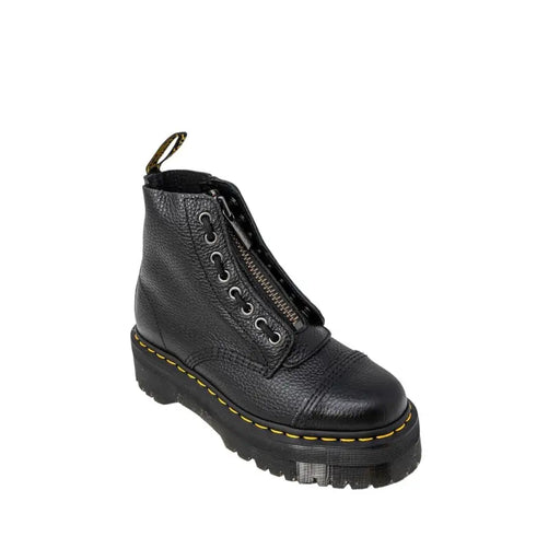 Bottines en cuir noir pour femmes de Dr. Martens, vues de dos, avec un design élégant
