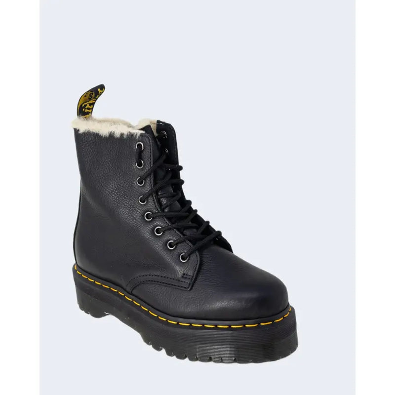 Dr. Martens black leather ankle boots for women