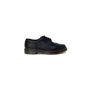 Chaussures Dr. Martens pour homme en cuir noir, style brogue, à lacets, avec bout golf classique et surpiqûres jaunes, pointure 3