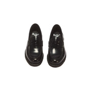 Mocassins Dr. Martens Mayfair pour hommes en cuir noir, montrant l'arrière du produit