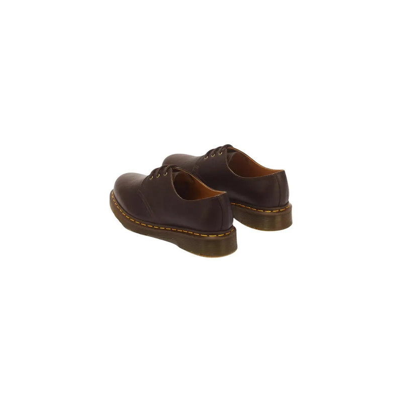 Bottes Dr. Martens pour homme en cuir marron foncé, modèle Ambassador, vues de l'arrière