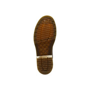 Semelle en caoutchouc marron avec motif de semelle classique et languette arrière visible, bottes Dr. Martens pour homme en cuir marron classique 2976