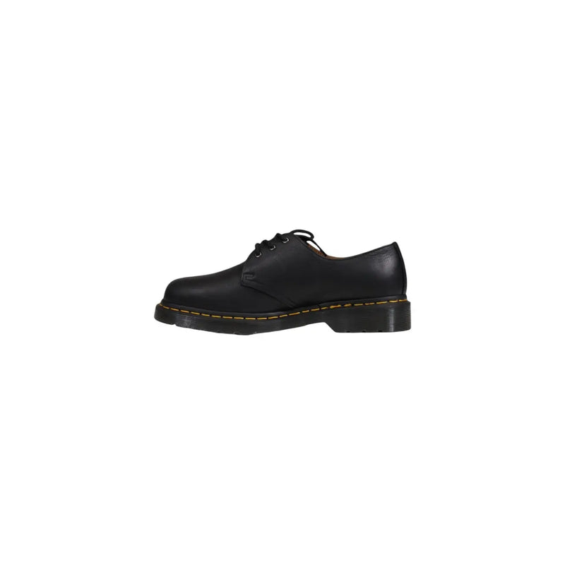 Chaussures Dr. Martens Classic 1461 pour homme en cuir noir, mettant en valeur le design de la face avant
