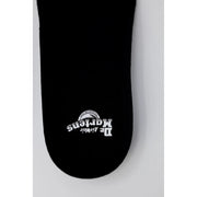 Dr Martens women black polyester shoes showing the back side with durable stitching and classic design details
