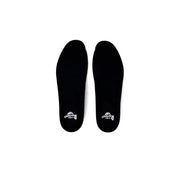 Black dr martens women polyester shoes showing the back side highlighting the sleek design and durable material