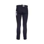 Jean Dsquared2 noir pour homme, coupe slim, avec inscription blanche sur la poche arrière (vue arrière).