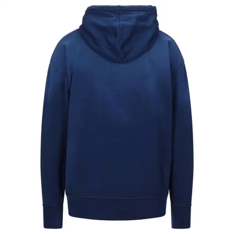 Sweat-shirt à capuche en coton bleu marine avec poignets et ourlet côtelés de Dsquared collection de plans pour hommes