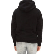 Dsquared Sweat-shirt à capuche noir en coton pour homme, confectionné dans un tissu doux et lisse et arborant un design classique.
