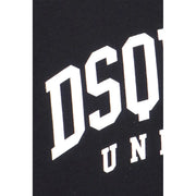 Dsquared coton noir pour homme t-shirt avec des lettres blanches en gras et arquées sur le devant pour une tenue décontractée
