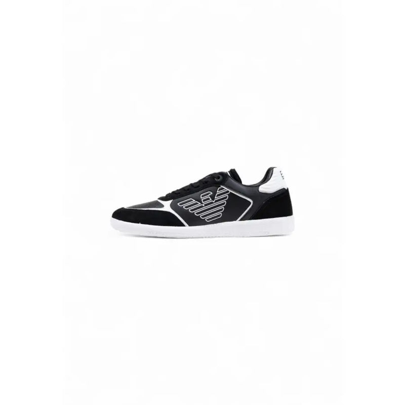 Emporio armani black and white sneakers with a sleek design.