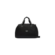 Ea7 Sac bandoulière noir pour femme, au design minimaliste et aux anses en tissu, vue de face