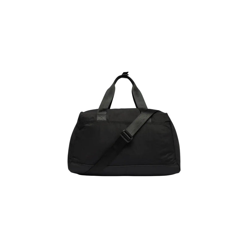 Sac à bandoulière EA7 pour femme en nylon noir avec bandoulière réglable et top poignées, vue de face