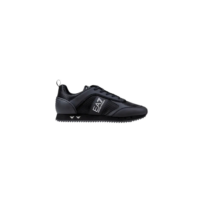 Ea7 Baskets slip-on noires pour homme en polyamide avec empiècements en mesh et synthétiques et semelle en caoutchouc texturée