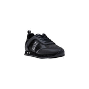 Ea7 Baskets slip-on noires pour homme en polyamide avec empiècements en mesh et synthétiques, arborant un design athlétique élégant.
