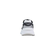 Ea7 Baskets homme noires et blanches avec empeigne en mesh, col rembourré, semelle intermédiaire épaisse et fermeture à lacets en polyester.
