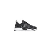 Ea7 Baskets noires pour homme avec semelle épaisse et tige en mesh, en polyuréthane, style décontracté