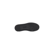 Semelle en caoutchouc noir avec motif texturé et logo en relief des baskets ea7 pour hommes, chaussures décontractées en polyuréthane noir