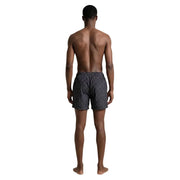 Ea7 men swimwear dark gray swim trunks with a subtle intricate pattern ideal for stylish beachwear