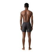 Ea7 men swimwear dark gray lightweight swim trunks with elastic waistband for comfortable water activities