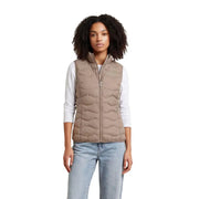 Gilet matelassé sans manches noir pour femme EA7 avec poches zippées