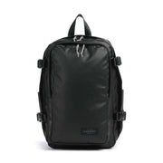 Sac à dos Eastpak pour homme, noir, en polyamide avec une finition mate élégante et des fermetures éclair argentées, dimensions 40 x 25 x 20 cm.