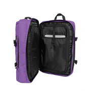 Sac à dos Eastpak pour homme en polyester violet avec intérieur et fermetures éclair noirs, style polochon élégant pour emporter l'essentiel
