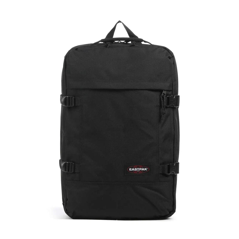 Sac à dos Eastpak pour homme en polyester noir, au design minimaliste et élégant, et à la construction robuste, mesurant 51 x 33 x 23 cm.