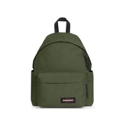 Sac à dos Eastpak pour homme, vert olive, en polyamide, avec fermetures éclair noires et poche avant zippée, 40 x 30 x 18 cm