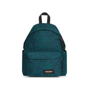 Sac à dos homme Eastpak à imprimé léopard turquoise, en polyamide vert avec fermetures éclair et poignée noires, 40 x 30 x 18 cm