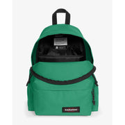 Sac à dos Eastpak vert pour homme, en polyamide avec finitions noires, fermetures éclair et poche zippée, dimensions 40 x 30 x 18 cm