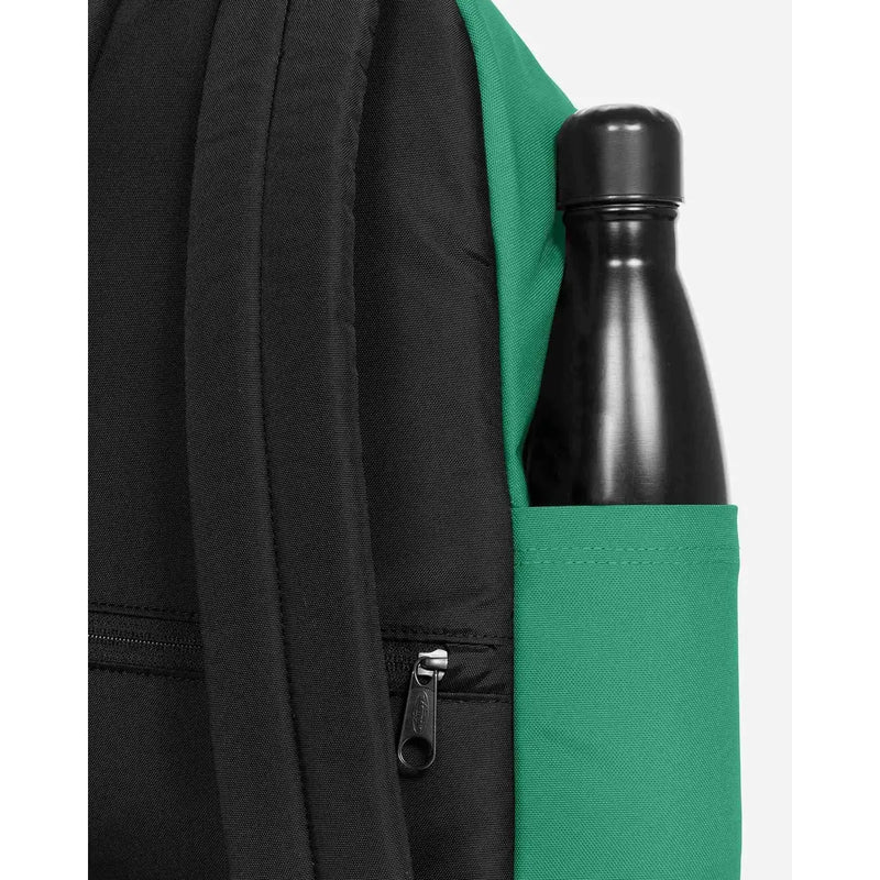 Sac à dos Eastpak pour homme en polyamide vert avec poche zippée et poche latérale pour bouteille d'eau noire
