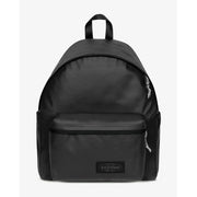 Sac à dos Eastpak noir pour homme, finition brillante élégante, fermetures éclair argentées, poche zippée en polyamide vert, 40 x 30 x 18 cm