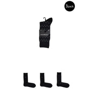 Men’s black patterned ankle socks in a 3-pack from Emporio Armani for fall winter wear