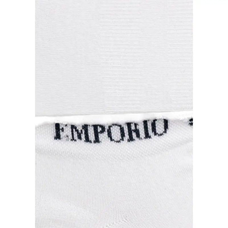 White cotton men’s briefs with black waistband from Emporio Armani Spring Summer collection
