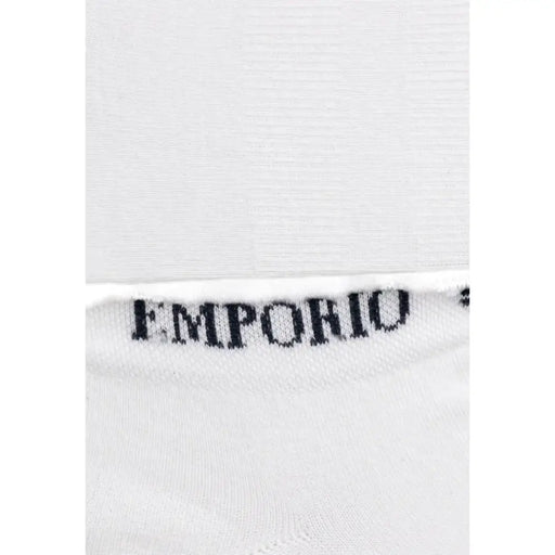 White cotton men’s briefs with black waistband from Emporio Armani Spring Summer collection