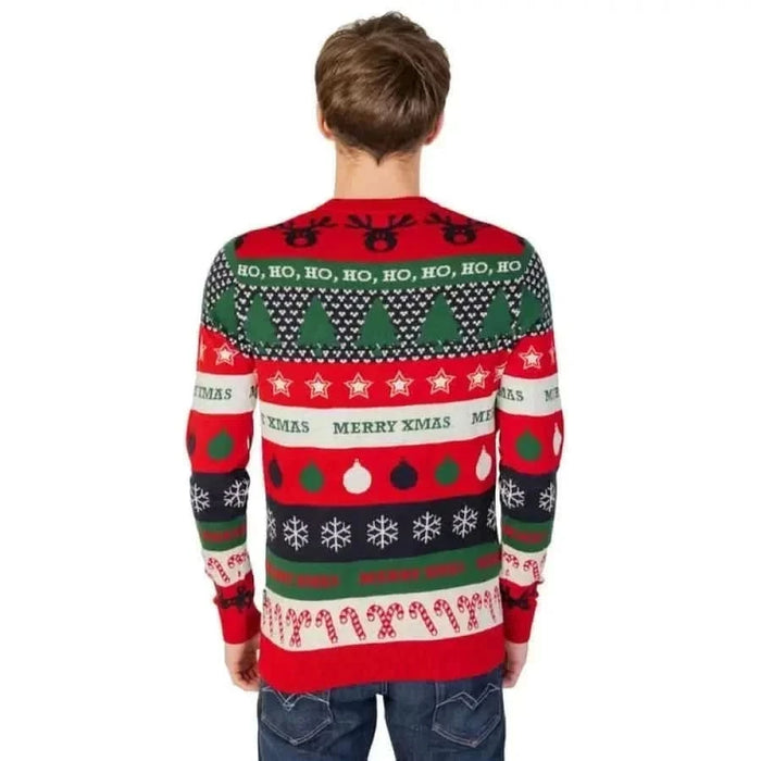 Festive Christmas sweater with colorful patterns in Only & Sons Men Knitwear collection