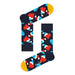 Festive Heart Patterned Socks featuring vibrant heart designs for holiday celebrations