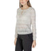 Floral lace long-sleeved blouse in beige by Morgan De Toi for women’s Spring Summer collection