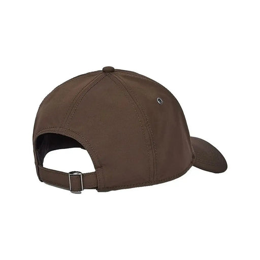 Casquette G-Star marron pour homme, avec sangle ajustable et boucle argentée, vue arrière