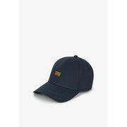 Casquette G-Star pour homme, bleu marine foncé, avec logo brodé doré, vue de face