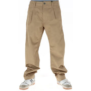 Pantalon chino G-Star pour homme, en coton kaki, coupe droite et plis sur le devant, idéal pour le printemps et l'été.