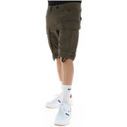 Short G-Star D26214 pour homme, vert olive, à poches multiples et ourlets retroussés, vue de face
