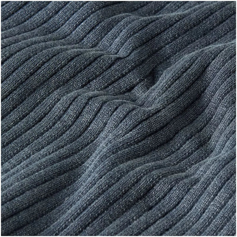 Débardeur G-Star pour femmes top pull bleu sans manches à col rond zippé en tissu texturé côtelé gris foncé