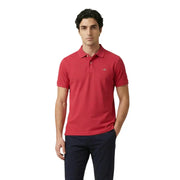 Polo homme Red Gant en coton stretch à manches courtes et logo discret brodé sur la poitrine