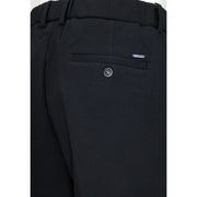 Tailleur noir Gianni Lupo Pantalon décontracté pour homme en polyester, au design structuré et élégant et à la texture subtile